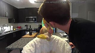 hey, watch this horny step son lick my sweaty nylon soles in hd