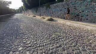 andy hot shows her tattooed ass on the street part 2 😏