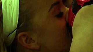 Bound lady orgasms from pussy licking.