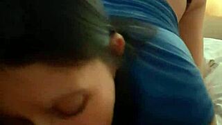 Amateur Girlfriend Sucks Monster Cock In Panties