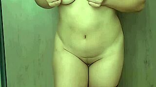 Latina Undresses In Red Lingerie!