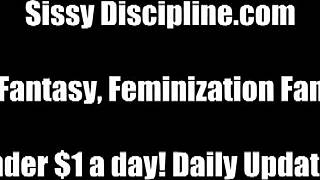 I'm dressing you up like my slut in this femdom humiliation