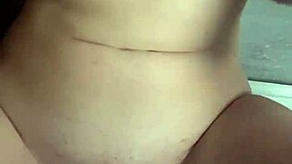 young woman masturbates in shower with dildo and squirts hard