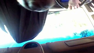 'Easylara is eating Lara's sweet pussy in my truck,' I say