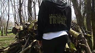 Camping Milf Teases Outdoors