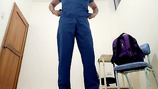 I fulfilled the challenge by masturbating in my boss's room, feeling so horny and excited