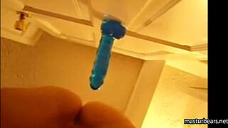 Alexis 19 Fucks Blue Dildo