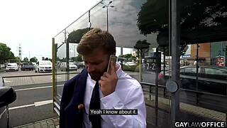 Young Thug Mark Rich Eats Cum After Bareback In Gay Office Threesome