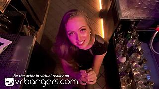 vr bangers young 18+ blonde gets fucked by bartenders big black cock