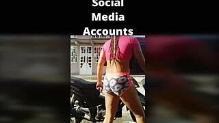 ts angelique monroe washes her bike in a stunning outdoor solo display