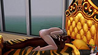 Do you want to see blonde and brunette lesbians on the beach?