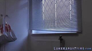 British slut bent over for doggystyle