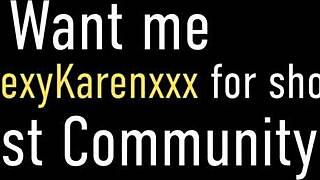 Chesty Karen Fisher finger fucks herself in the pool. Watch her big tits bounce!