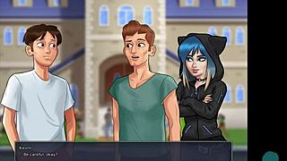 Hey, playing with her pussy under the blanket?