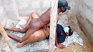 Outdoor Porn Model Gets Bent Over Doggystyle Fucking With Black Cumshot On Ebony Body