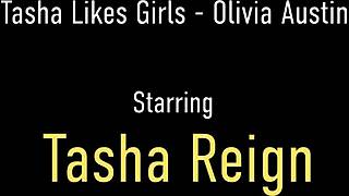 Tasha Reign And Olivia Austin Feel Ecstasy In Lesbian Tongue Fucking And Cum