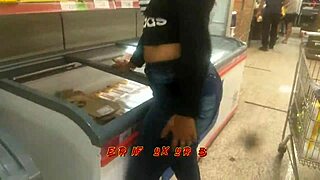 She was out doing some shopping in the public area