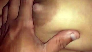 Latina crossdresser fucks and milks partner's tits in narrative