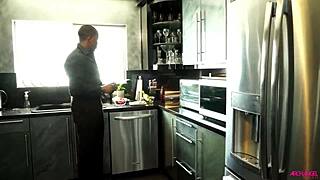 Hot ebony chick gets fantasy date then fucked good