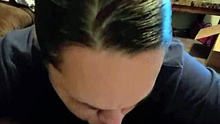 She says, 'I love sucking this cock in a deep blowjob'