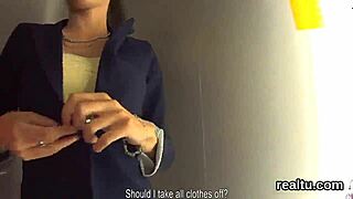 Czech Teen Seduced In Mall, Undresses And Gets Drilled In Pov