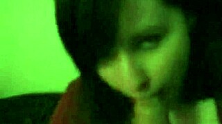 teen gives hot blowjob and swallows