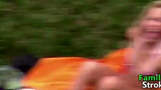 Alexis Fawx stepmom in laundry with family