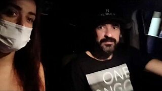 husband left wife in porn cinema alone, she got gangbanged and came back covered in cum