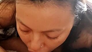 beautiful colombian gives 5 different blowjobs with monster cock deepthroat cum