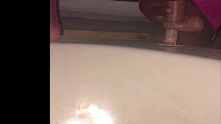 black wife flaunts her big tits and ass