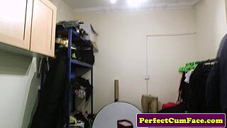 Two young female thieves caught in the garage