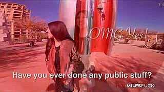 milf kortney kash sucks cock in car then doggystyle fucks