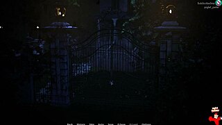 in this golden mean episode, a redhead character explores in lingerie during the 3d game adventure.