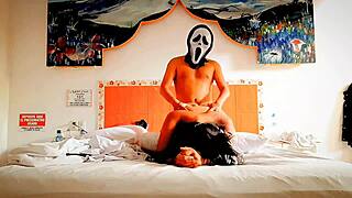 Petite teen fucks cousin's big ass