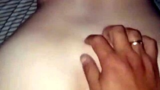 Waking her up for sex, she masturbates with vibrator.