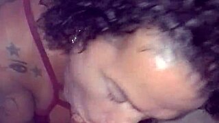 Transsexual Crossdresser Giving Oral To Monster Cock Completely.