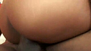 Black teen with big boobs gets fucked by BBC in homemade setting