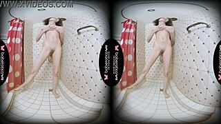 Solo Teen Babe Fingers Pussy In VR!