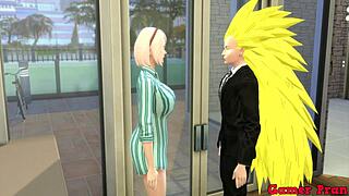 Hinata meets sakura and they have drinks with friends at the table