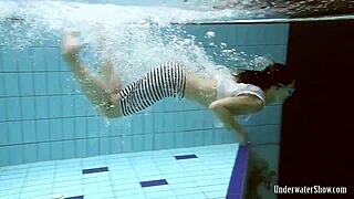 russian chick seems shy but gets horny in shower