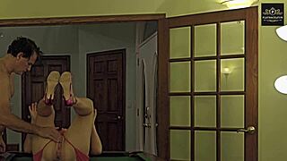 Wife gets fingered and fucked on pool table with multiple orgasms