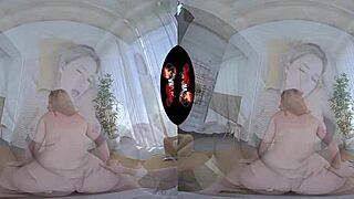 Vrlatina features a pretty Spanish hottie with sexy breasts in a detailed VR experience.