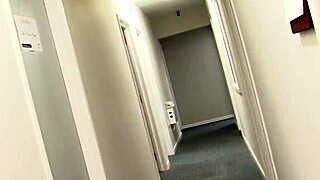 muscular british guy at office gets facial from bodybuilder.