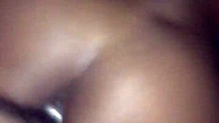 Slim ebony takes backshots creampie?