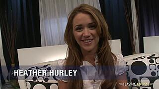 GOOD LOOKING HEATHER HURLEY WANTS TO TASTE HIS DELICIOUS DICK