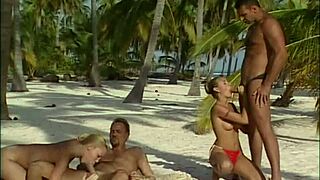 lonely girls get soaked in wild action