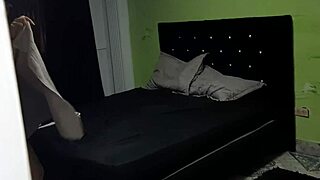 My sexy hermanastra is getting ready for college while I watch her