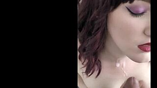 vanerose compilation of latina redhead blowjobs with natural tits and cum orgasms