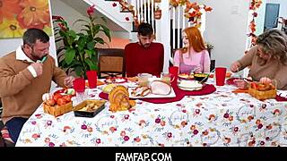 Redhead Stepsisters Arietta Adams and Cherry Fae Share Stud After Thanksgiving Lunch