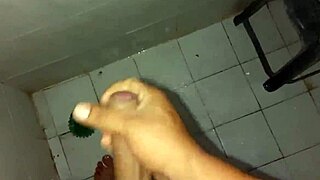 Male Stroking His Cock In Intense Masturbation Session